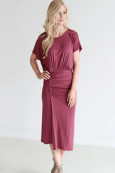 Ruched Side Midi Dress