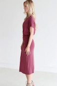 Ruched Side Midi Dress