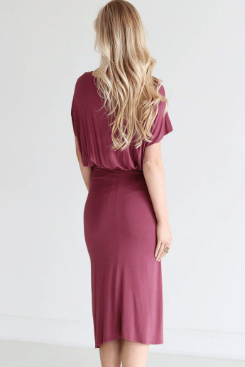 Ruched Side Midi Dress