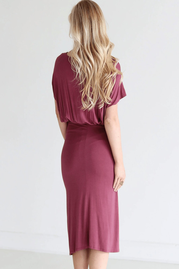 Ruched Side Midi Dress